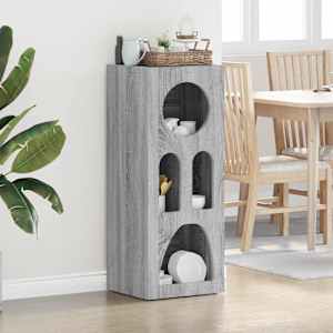 Strani šal Siva Sonoma 40 x 35 x 100,5 cm Konstruiran les