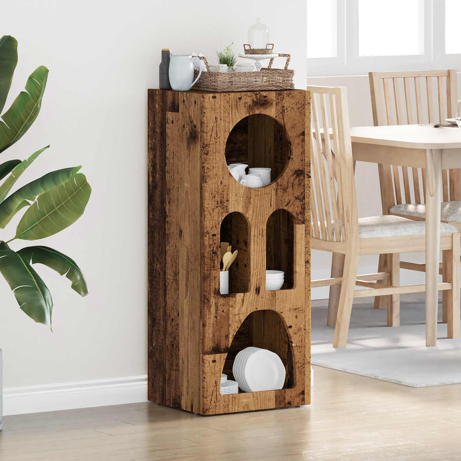 vidaXL Bufet Lemn vechi 40 x 35 x 100.5 cm Lemn compozit