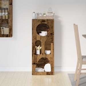 Servírovací skříň ELST Staré dřevo 40 x 35 x 100.5 cm - obrázek 4