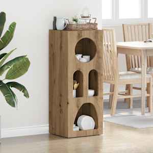 Strani šal Umetni hrast 40 x 35 x 100,5 cm Konstruiran les