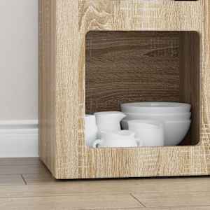 Servírovací skříň ELST Sonoma dub 59 x 35 x 80.5 cm - obrázek 5