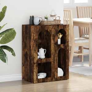 Strani šal Dimljeni oreh 59 x 35 x 80.5 cm Konstruiran les