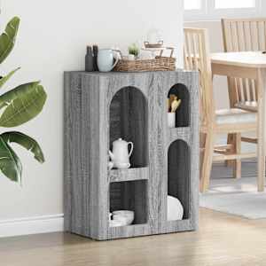 Strani šal Siva Sonoma 59 x 35 x 80.5 cm Konstruiran les