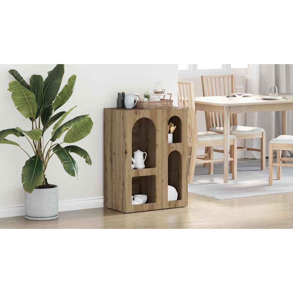 vidaXL Sideboard Artisan-Eiche 59 x 35 x 80,5 cm Holzwerkstoff – Bild 11