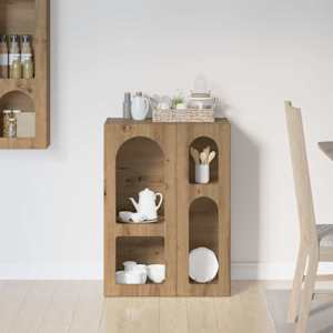Servírovací skříň ELST Artisanový dub 59 x 35 x 80.5 cm - obrázek 4