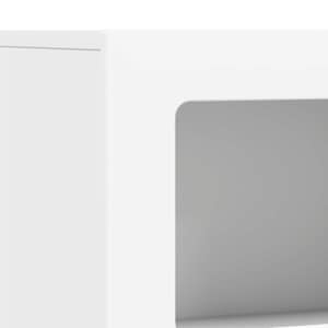 Servírovací skříň ELST Bílá 80.5 x 35 x 59 cm kompozitní dřevo - obrázek 7
