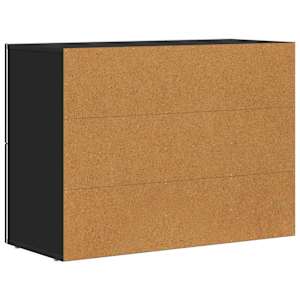 Servírovací skříň ELST Černá 80.5 x 35 x 59 cm kompozitní dřevo - obrázek 8