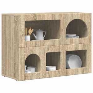 Servírovací skříň ELST Sonoma dub 80.5 x 35 x 59 cm - obrázek 3