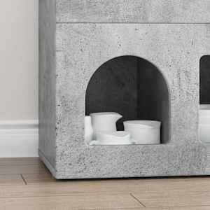 Servírovací skříň ELST Betonově šedá 80.5 x 35 x 59 cm - obrázek 5