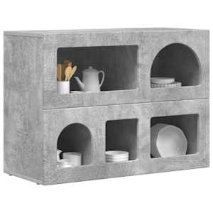 Servírovací skříň ELST Betonově šedá 80.5 x 35 x 59 cm - obrázek 3