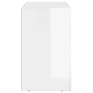 Servírovací skříň ELST Vysoce lesklá bílá 80.5 x 35 x 59 cm - obrázek 7