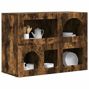 Servírovací skříň ELST Kouřový dub 80.5 x 35 x 59 cm - obrázek 3