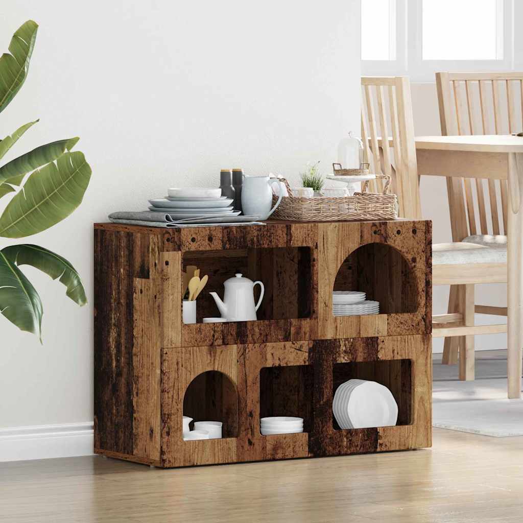 vidaXL Bufet Lemn vechi 80.5 x 35 x 59 cm Lemn compozit
