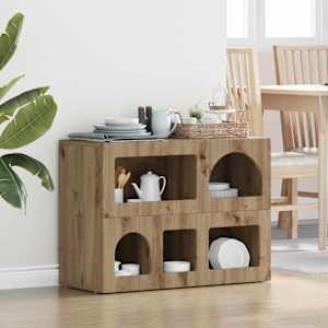 Strani šal Umetni hrast 80,5 x 35 x 59 cm Konstruiran les