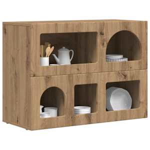 Servírovací skříň ELST Artisanový dub 80.5 x 35 x 59 cm - obrázek 3