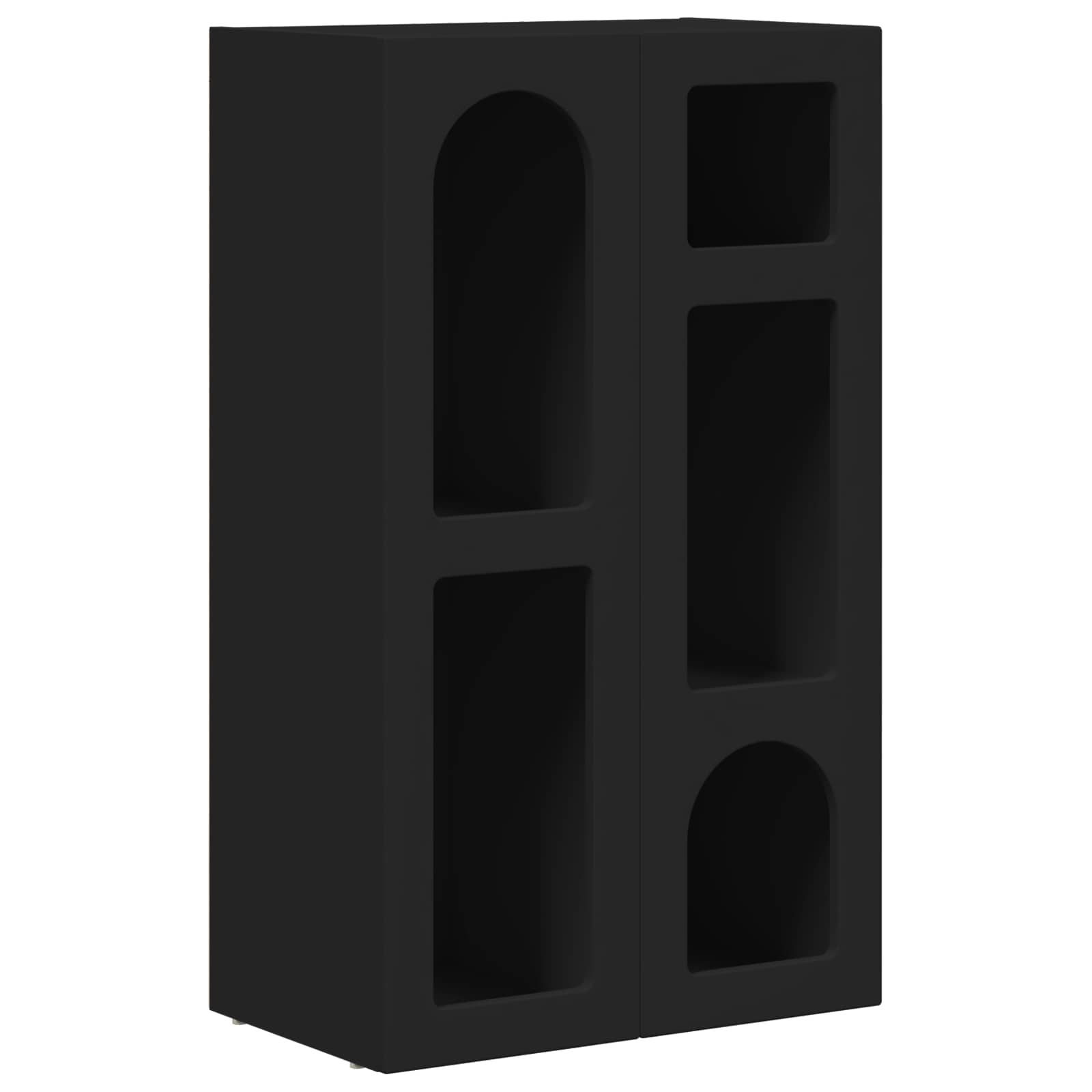 Thumbnail - vidaXL Sideboard Schwarz 59 x 35 x 100,5 cm Holzwerkstoff