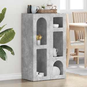 Servírovací skříň ELST Betonově šedá 59 x 35 x 100,5 cm - obrázek 1