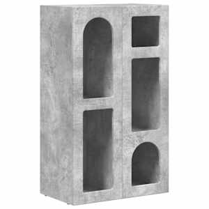 Servírovací skříň ELST Betonově šedá 59 x 35 x 100,5 cm - obrázek 2