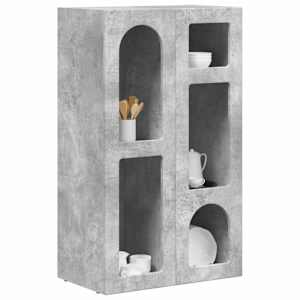 Servírovací skříň ELST Betonově šedá 59 x 35 x 100,5 cm - obrázek 3