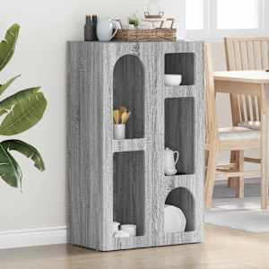 Strani šal Siva Sonoma 59 x 35 x 100,5 cm Konstruiran les