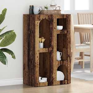 Servírovací skříň ELST Staré dřevo 59 x 35 x 100,5 cm - obrázek 1