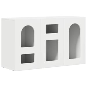 Servírovací skříň ELST Bílá 100 x 35 x 59 cm kompozitní dřevo - obrázek 2