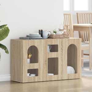 Servírovací skříň ELST Sonoma dub 100 x 35 x 59 cm - obrázek 1