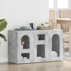 Servírovací skříň ELST Betonově šedá 100 x 35 x 59 cm - obrázek 1