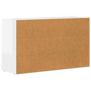 Servírovací skříň ELST Vysoce lesklá bílá 100 x 35 x 59 cm - obrázek 8