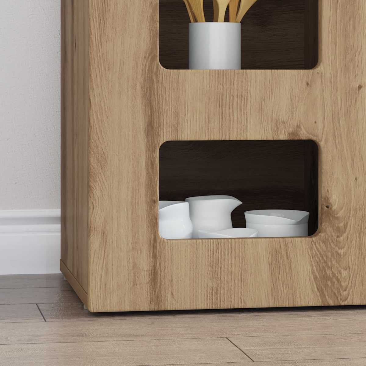 Sideboard ELST 100 x 35 x 59 cm Konstrueret træ - Billede 5