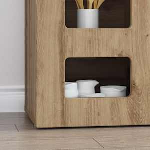 Servírovací skříň ELST Artisanový dub 100 x 35 x 59 cm - obrázek 5