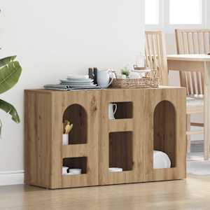 Servírovací skříň ELST Artisanový dub 100 x 35 x 59 cm - obrázek 1