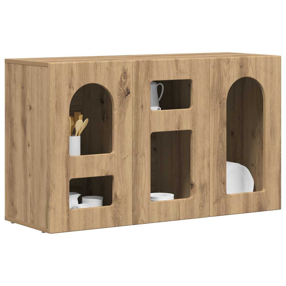 Sideboard ELST 100 x 35 x 59 cm Konstrueret træ - Billede 3