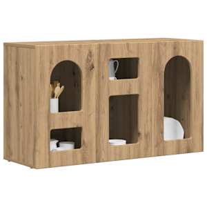 Servírovací skříň ELST Artisanový dub 100 x 35 x 59 cm - obrázek 3