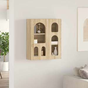 Závěsná skříňka s policí ELST Dub sonoma 59 x 20 x 71,5 cm - obrázek 4