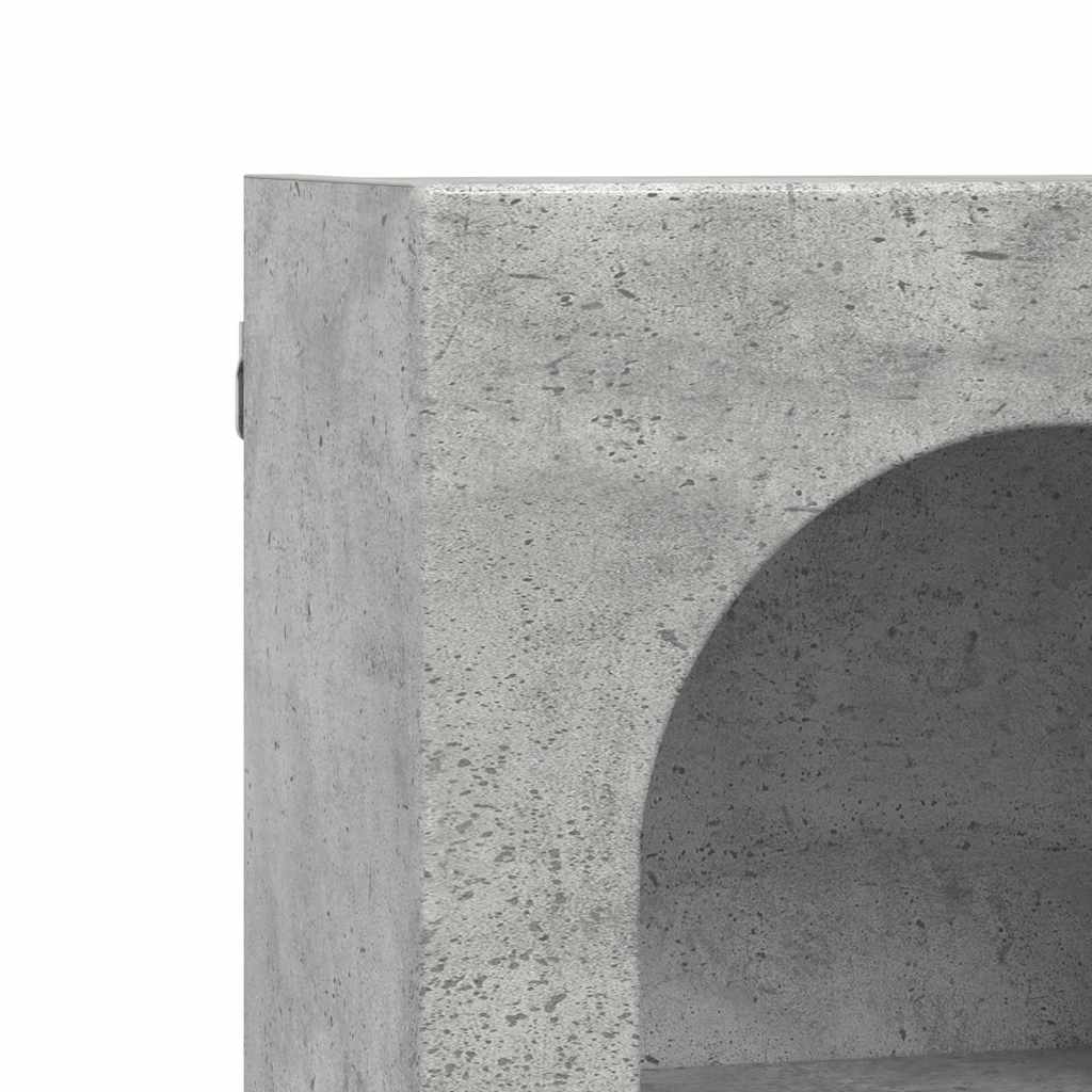 Henkarikaappi Betoni Harmaa 59 x 20 x 71.5 cm Tekninen puu - Image 8