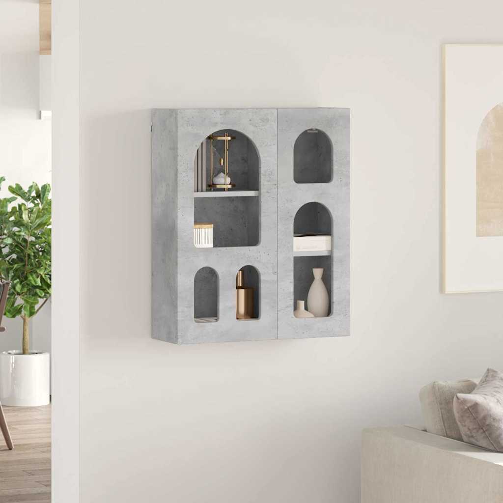 Henkarikaappi Betoni Harmaa 59 x 20 x 71.5 cm Tekninen puu - Image 4