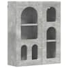 vidaXL Seinakapp riiuliga ELST Betoonhall 59 x 20 x 71,5 cm Tehispuit