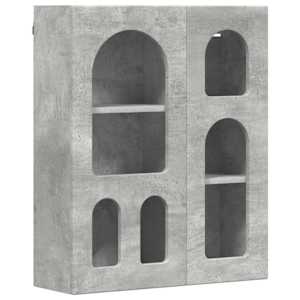 Závěsná skříňka s policí ELST Betonově šedá 59 x 20 x 71,5 cm - obrázek 2