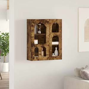 Závěsná skříňka s policí ELST Kouřový dub 59 x 20 x 71.5 cm - obrázek 4
