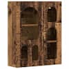 vidaXL Seinakapp riiuliga ELST Vana puit 59 x 20 x 71,5 cm Tehispuit