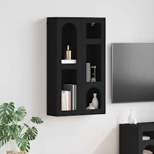 Závěsná skříňka ELST Černá 59 x 20 x 100 cm Kompozitní dřevo - obrázek 1