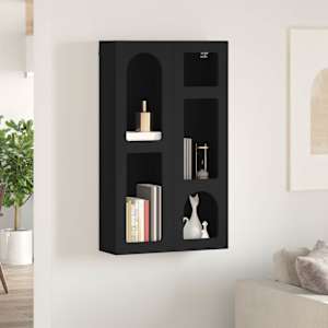 Závěsná skříňka ELST Černá 59 x 20 x 100 cm Kompozitní dřevo - obrázek 4