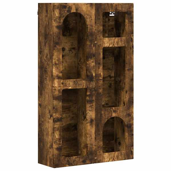 vidaXL Seinakapp ELST Suitsutatud tamm 59 x 20 x 100 cm Tehispuit