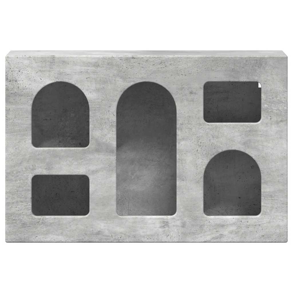 Thumbnail - vidaXL Hängeschrank mit Regal Beton Grau 60 x 20 x 40 cm Holzwerkstoff