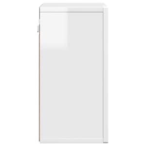 Závěsná skříňka ELST Bílá s vysokým leskem 60 x 20 x 40 cm - obrázek 7