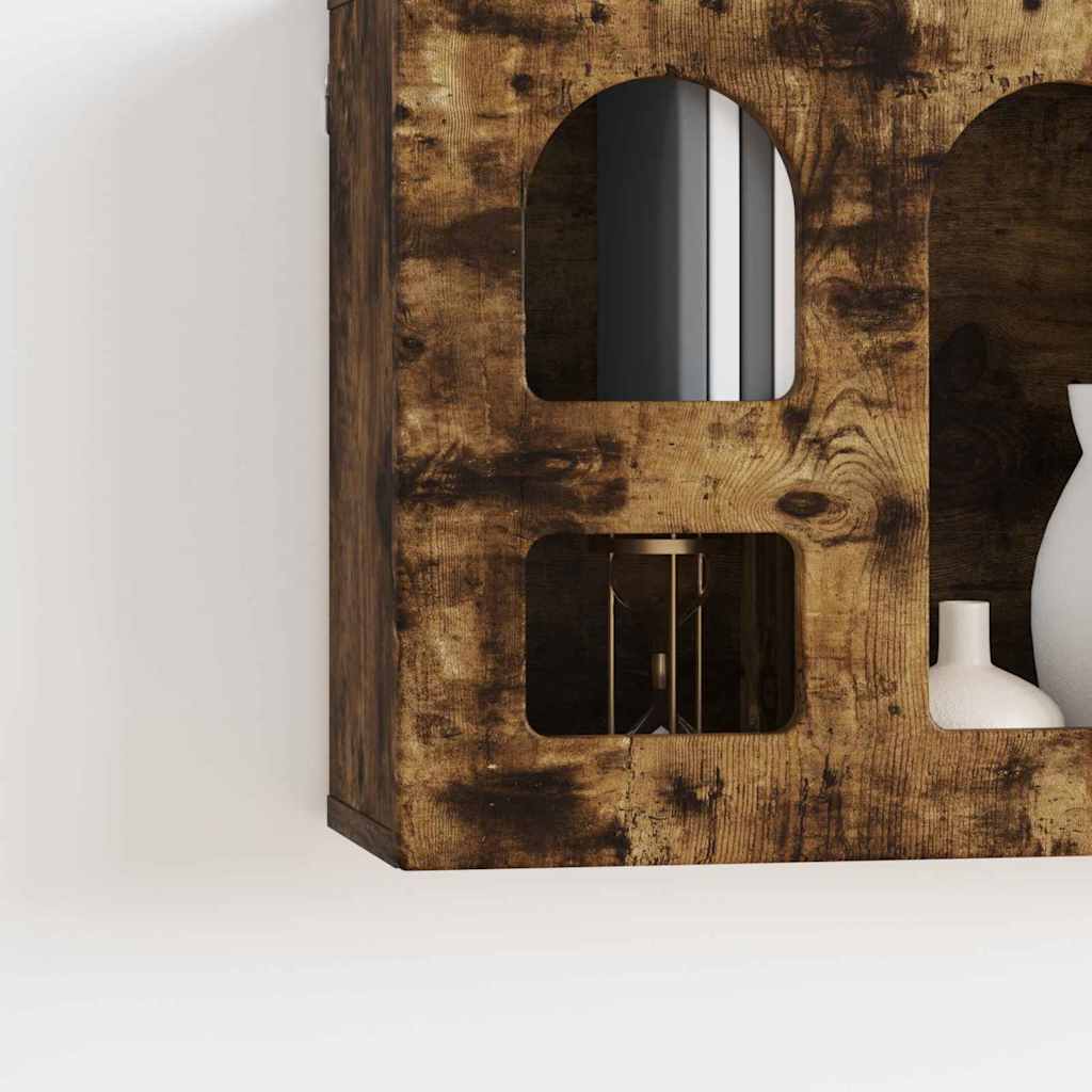 Henkarikaappi hyllyllä Savupähkinä 60 x 20 x 40 cm Tekninen puu - Image 5