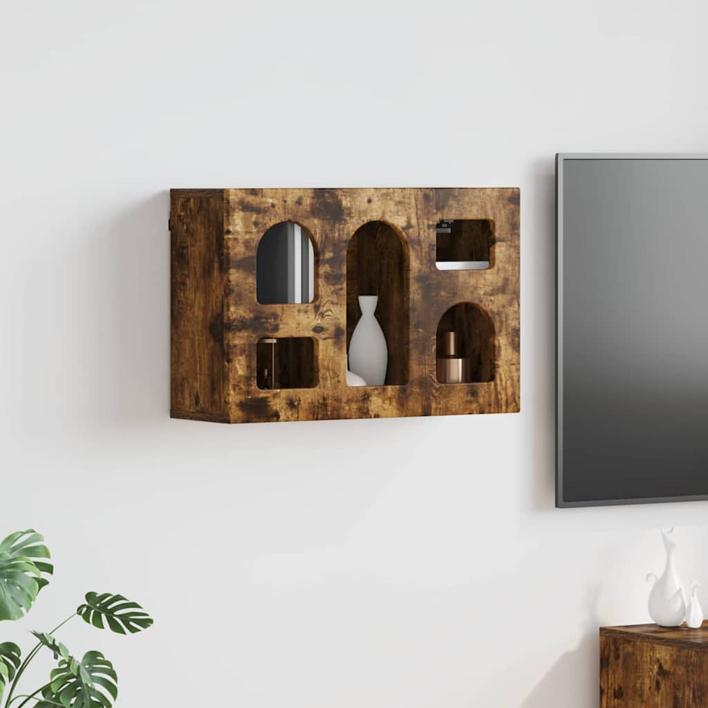 vidaXL Hängeschrank Geräucherte Eiche 60 x 20 x 40 cm Holzwerkstoff