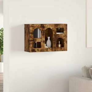Závěsná skříňka s policí ELST Kouřový dub 60 x 20 x 40 cm - obrázek 4