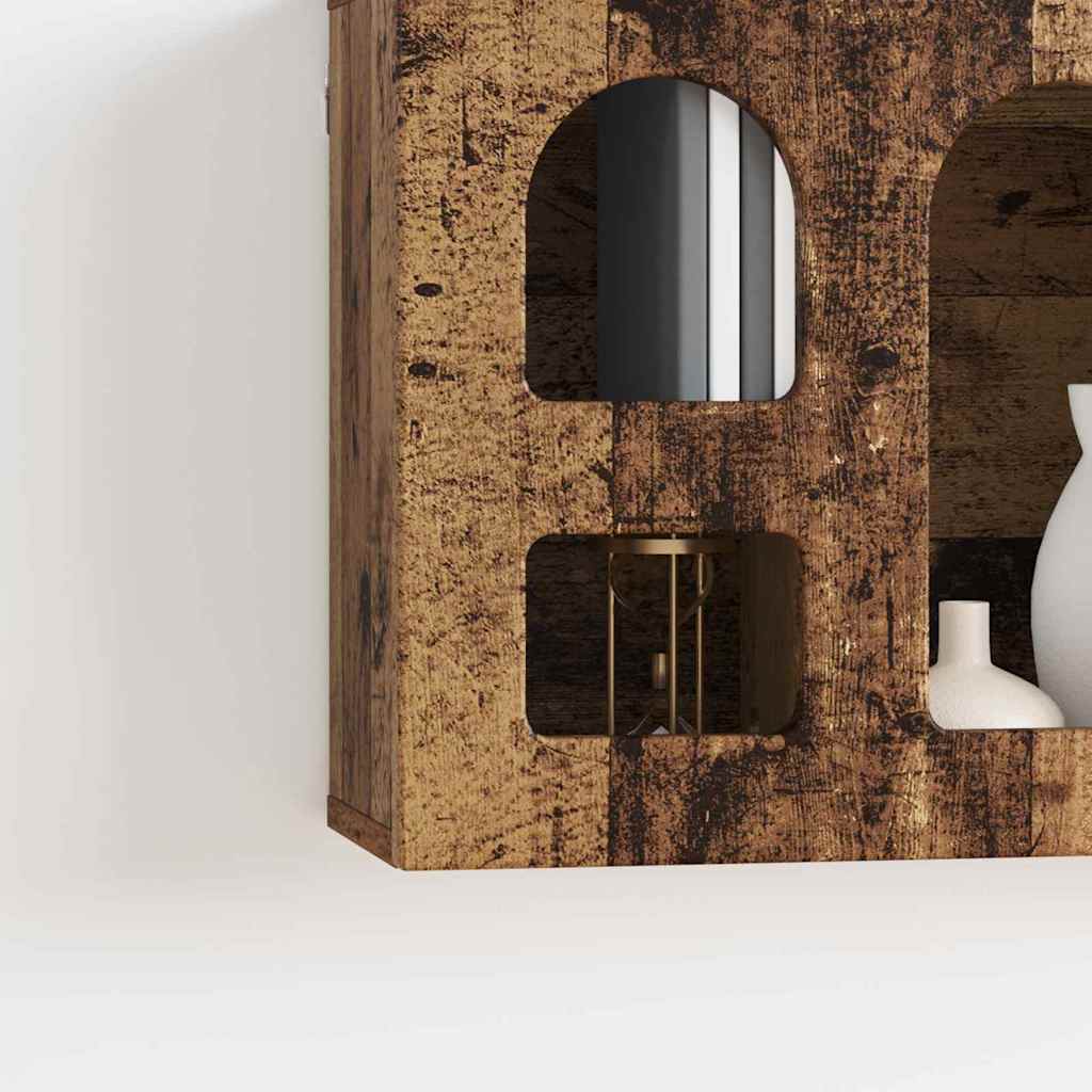 Henkarikaappi hyllyllä Vanha puu 60 x 20 x 40 cm Tekninen puu - Image 5